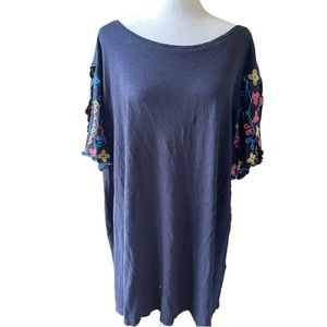 Women’s Size 3X Navy Short Sleeve Modal Top By Talbots